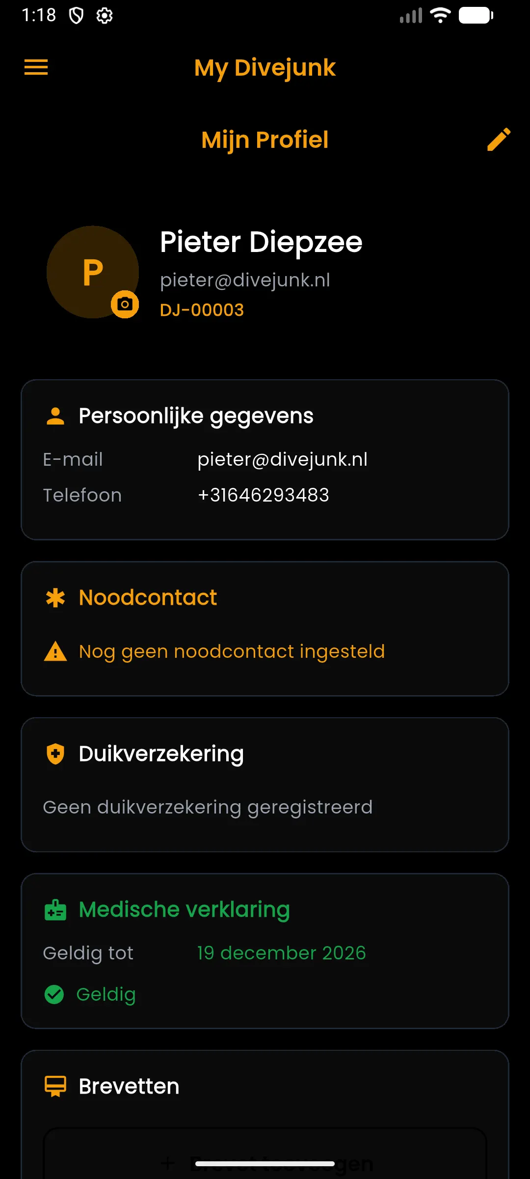 My Divejunk schermafbeelding 1